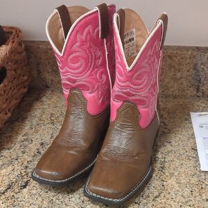 Durango Brown and Pink Western Boots